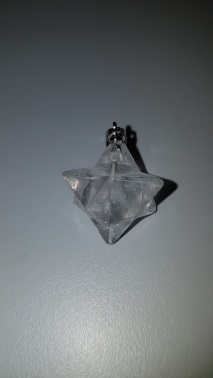 Pendentif Merkaba cristal de roche